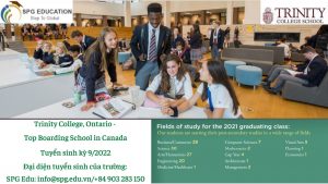 TRINITY COLLEGE - TOP BOARDING SCHOOL IN CANADA -TUYỂN SINH 9/2022